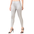 SHIMMER LEGGINGS- WHITE  ANKLE FIT